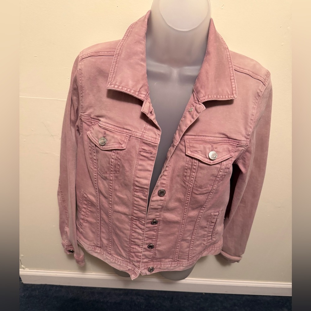 M by Maurices Women's Dusty Pink Denim Jacket Size L